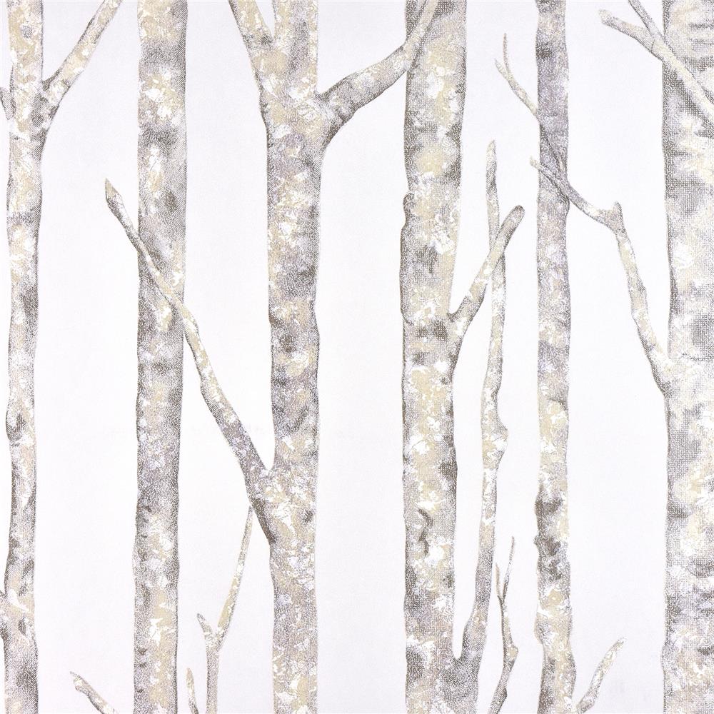 Advantage by Brewster 2811-BLW10501 Nature Cameron Off-White Trees Wallpaper