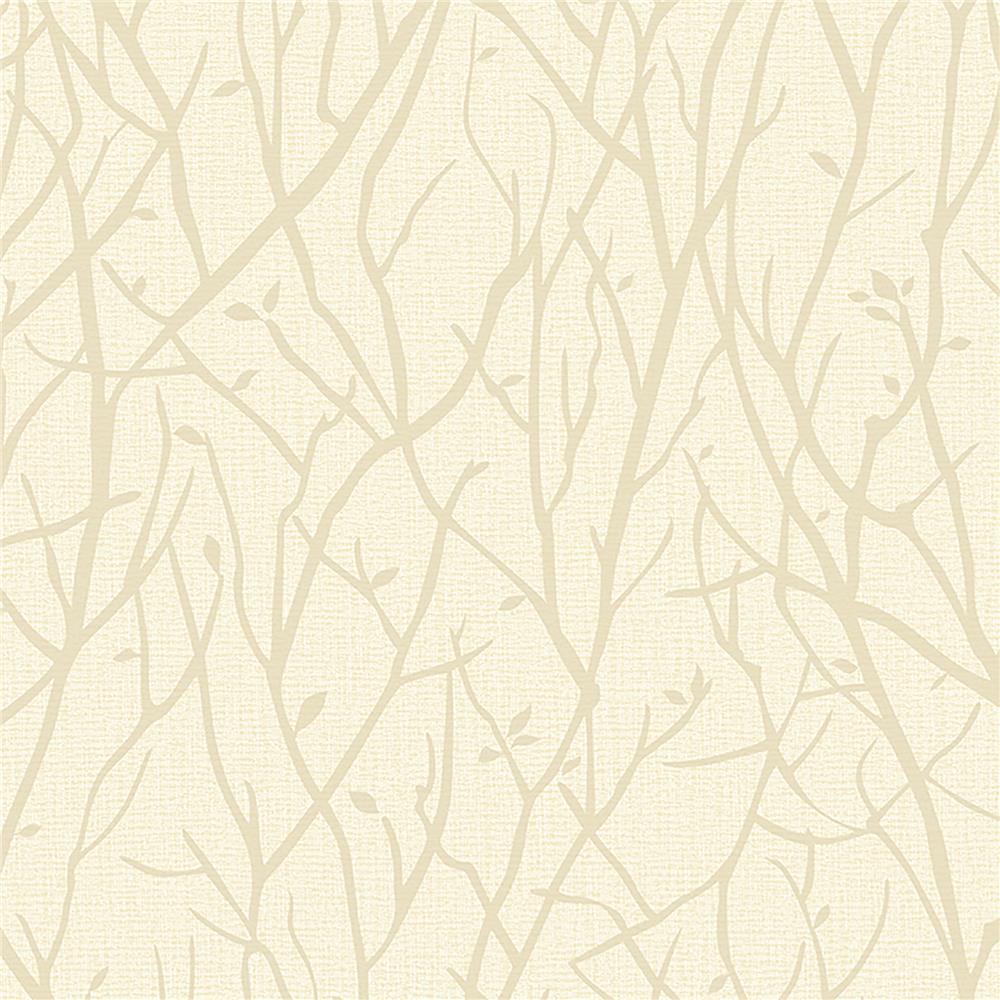 Advantage by Brewster 2811-SY33023 Nature Kaden Champagne Branches Wallpaper