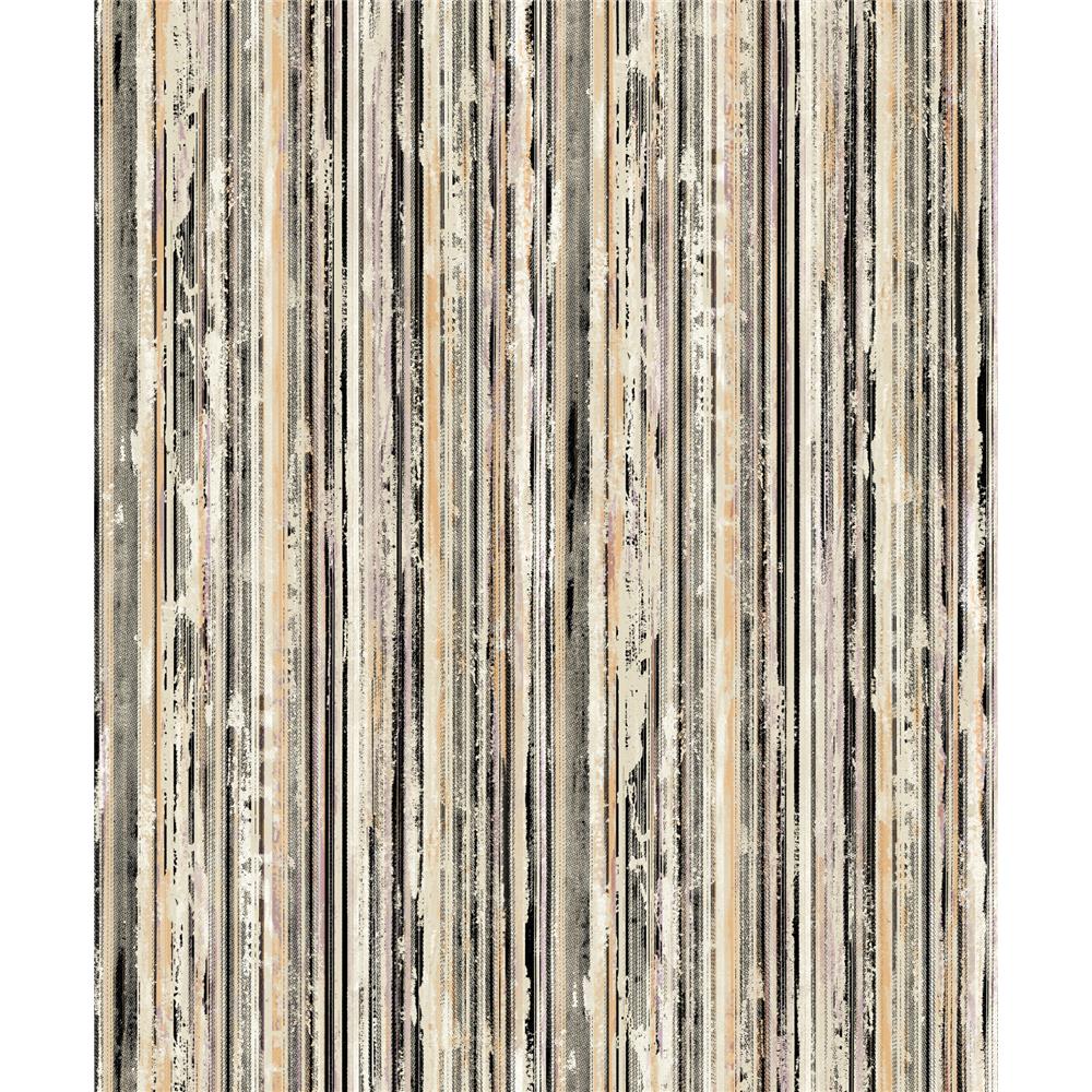 Advantage by Brewster 2812-BLW20407 Surfaces Savanna Multicolor Stripe Wallpaper