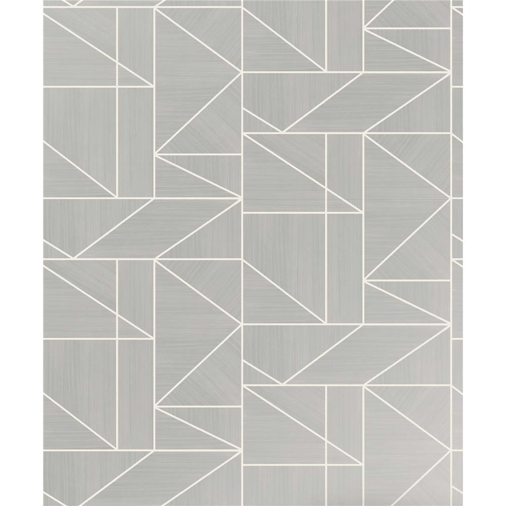 Advantage by Brewster 2813-M1381 Kitchen Ina Silver Geometric Wallpaper