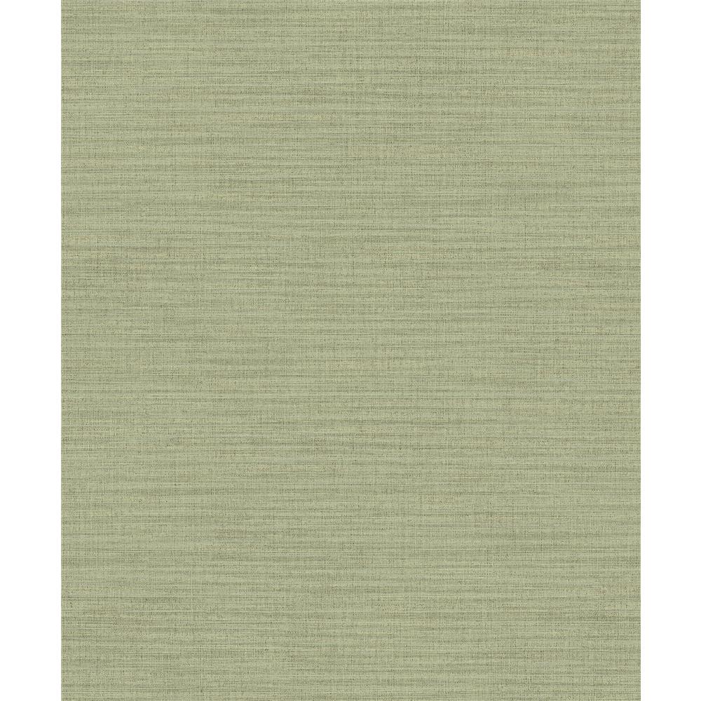 Advantage by Brewster 2814-AR-40124 Zora Light Green Linen Texture Wallpaper