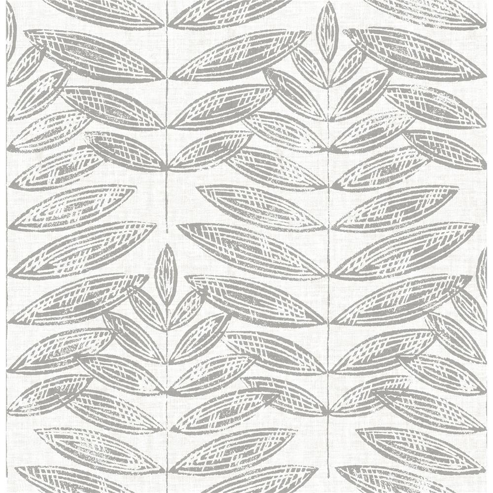 A-Street Prints by Brewster 2821-25101 Folklore Akira Dove Leaf Wallpaper