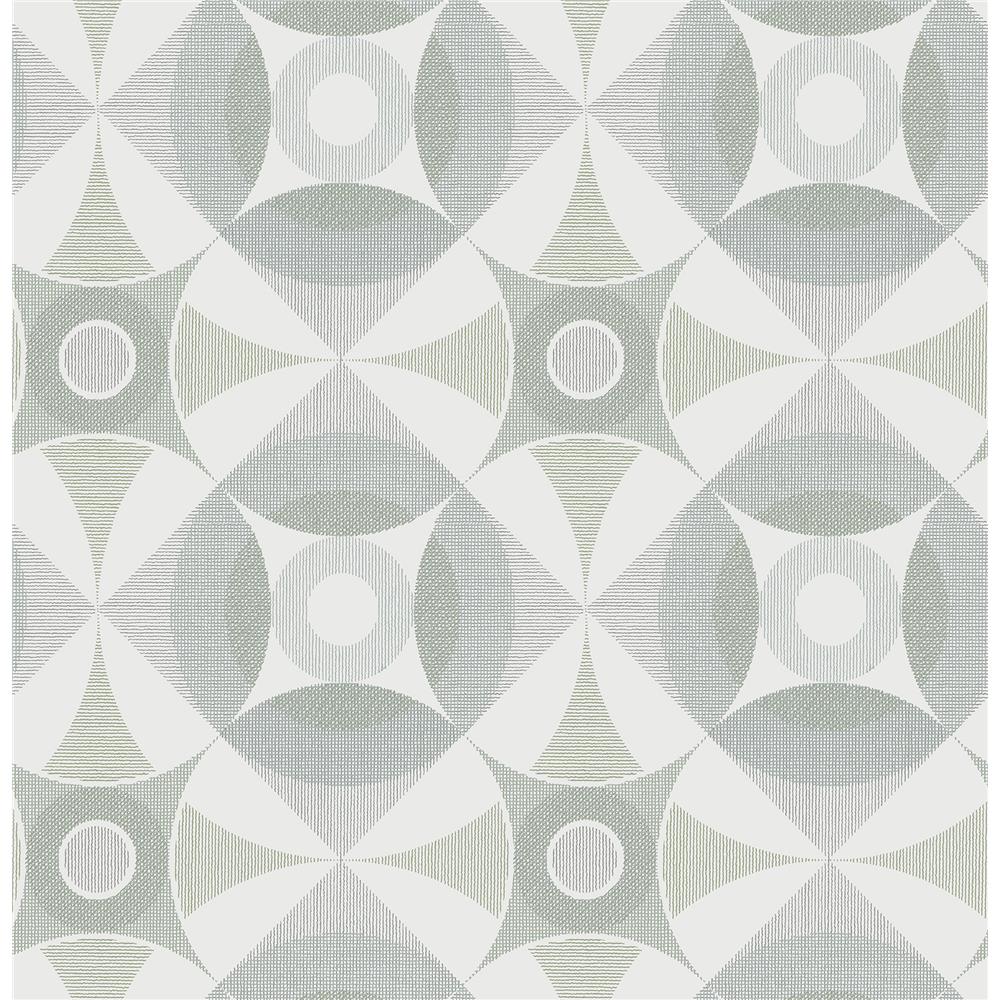 A-Street Prints by Brewster 2821-25135 Folklore Ellis Sage Geometric Wallpaper