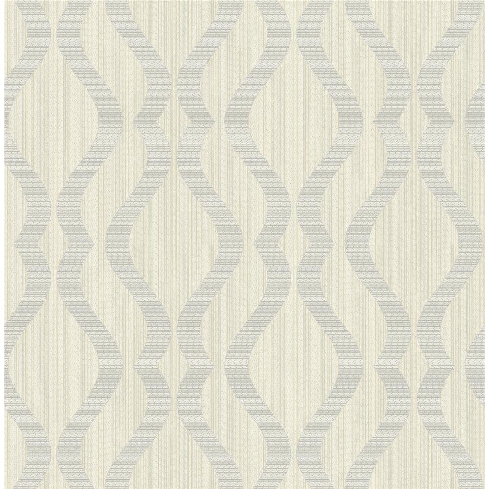 Advantage by Brewster 2834-25064 Advantage Metallics Yves Multicolor Ogee Wallpaper