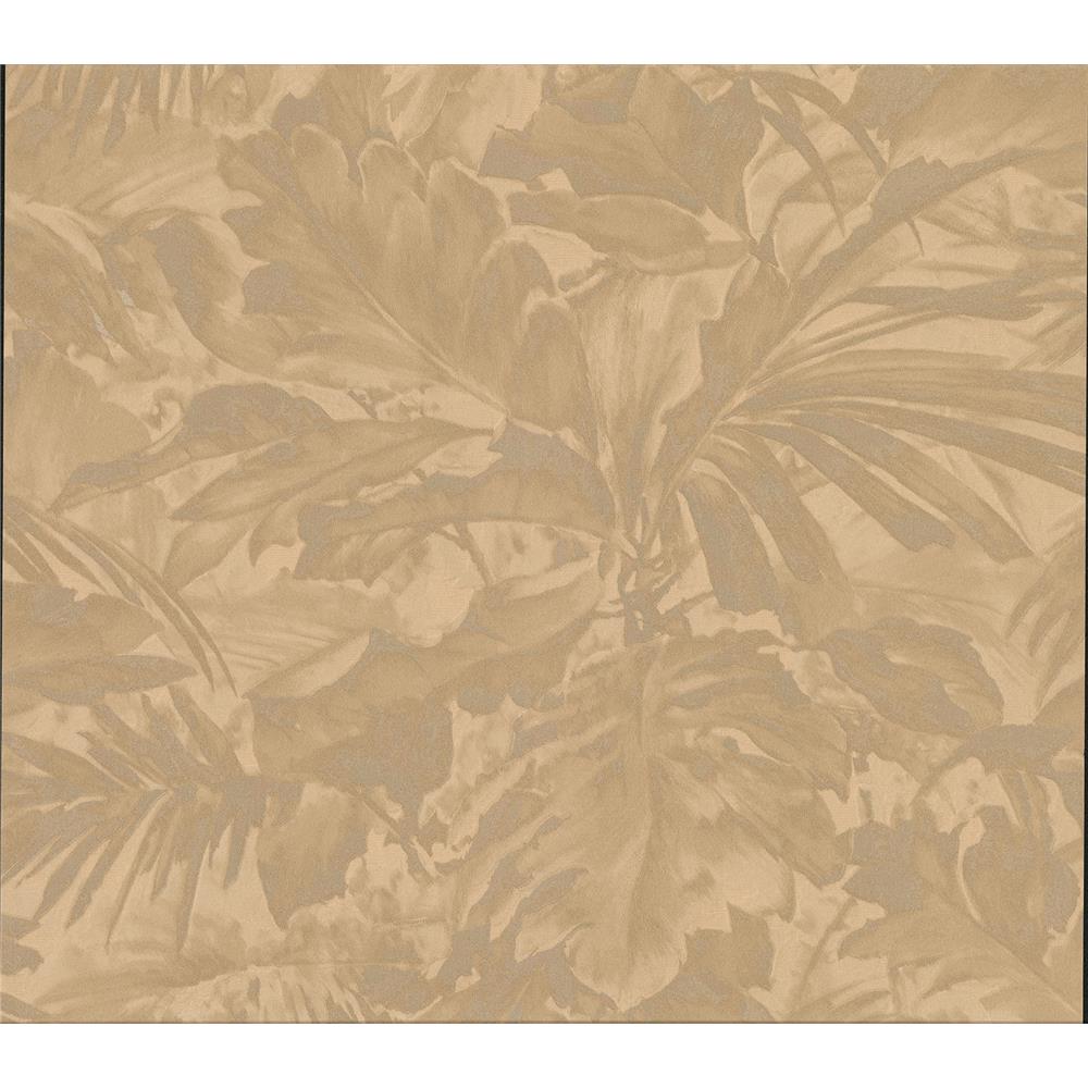 Advantage by Brewster 2834-529234 Advantage Metallics Boyce Bronze Botanical Wallpaper