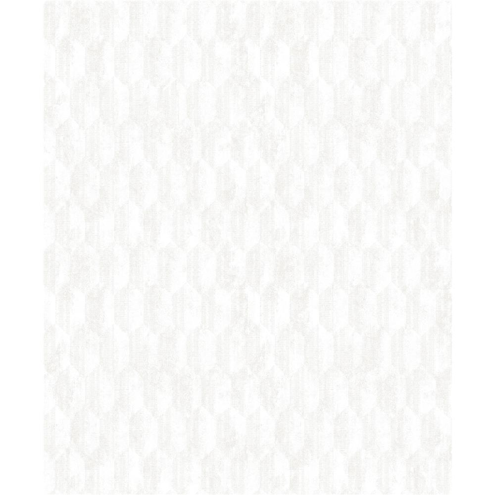 Decorline by Brewster 2838-IH2211 Vista Kendall Ivory Geometric Wallpaper