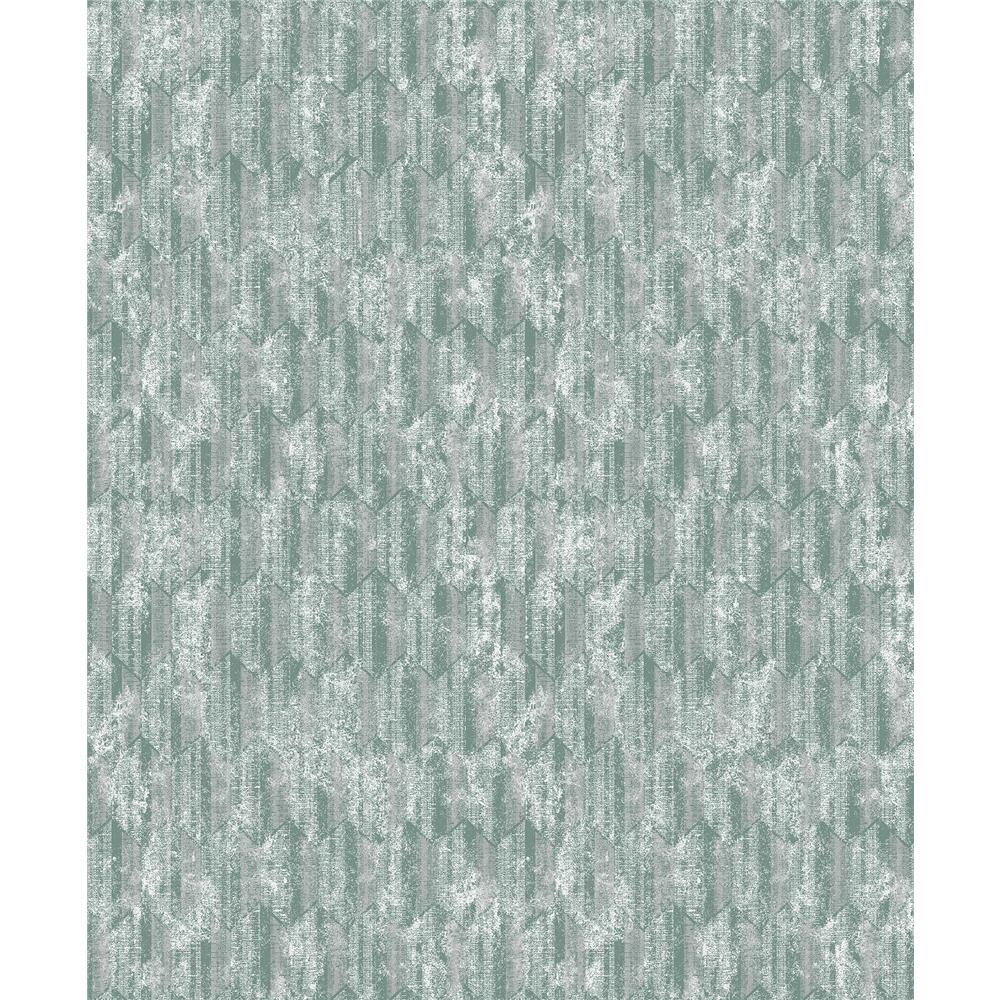 Decorline by Brewster 2838-IH2216 Vista Kendall Teal Geometric Wallpaper
