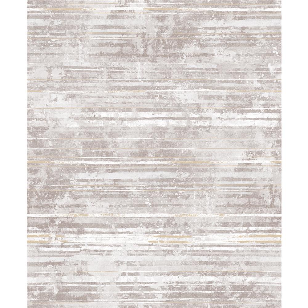 Decorline by Brewster 2838-IH2257 Vista Makayla Mauve Distressed Stripe Wallpaper