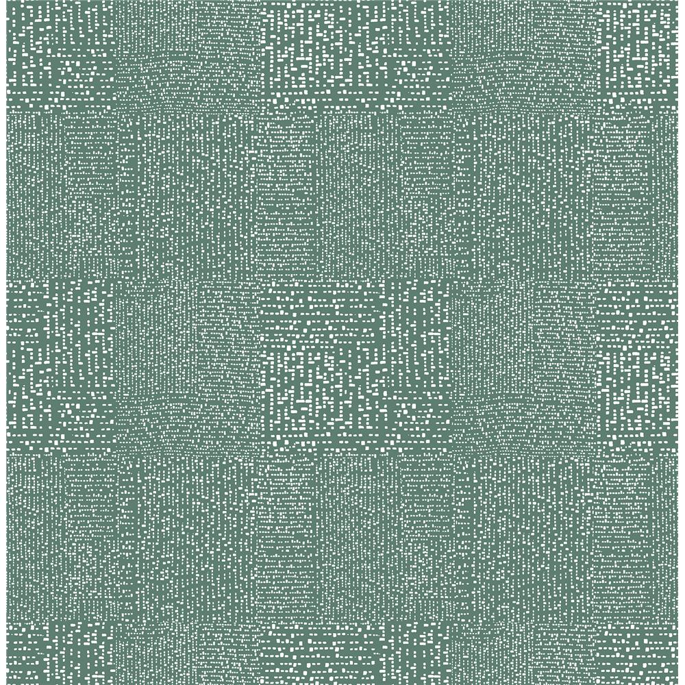 A-Street Prints by Brewster 2861-25739 Zenith Green Abstract Geometric Wallpaper
