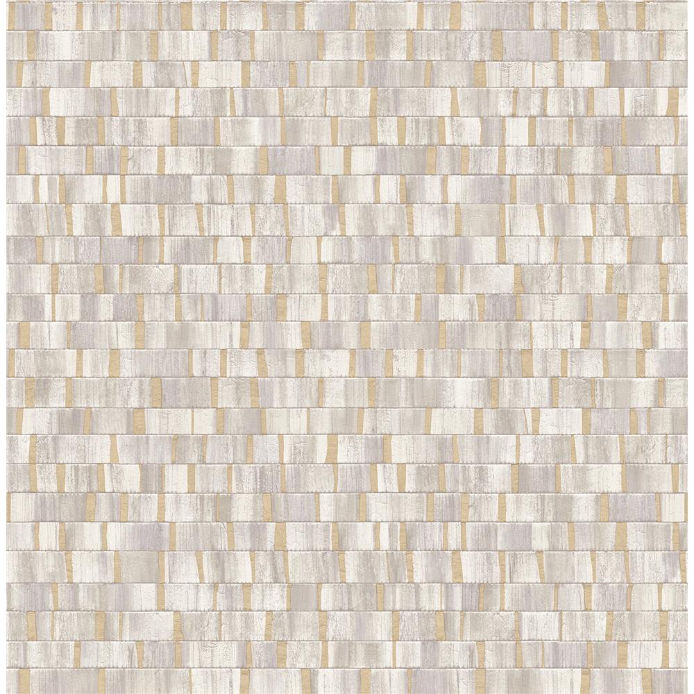 Fine Décor by Brewster 2900-24923 Constantine Neutral Faux Wood Wallpaper