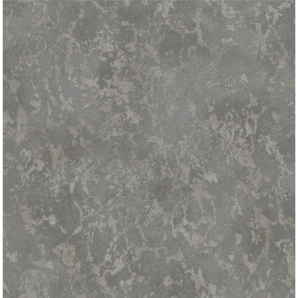 Fine Décor by Brewster 2900-24939 Imogen Charcoal Faux Marble Wallpaper