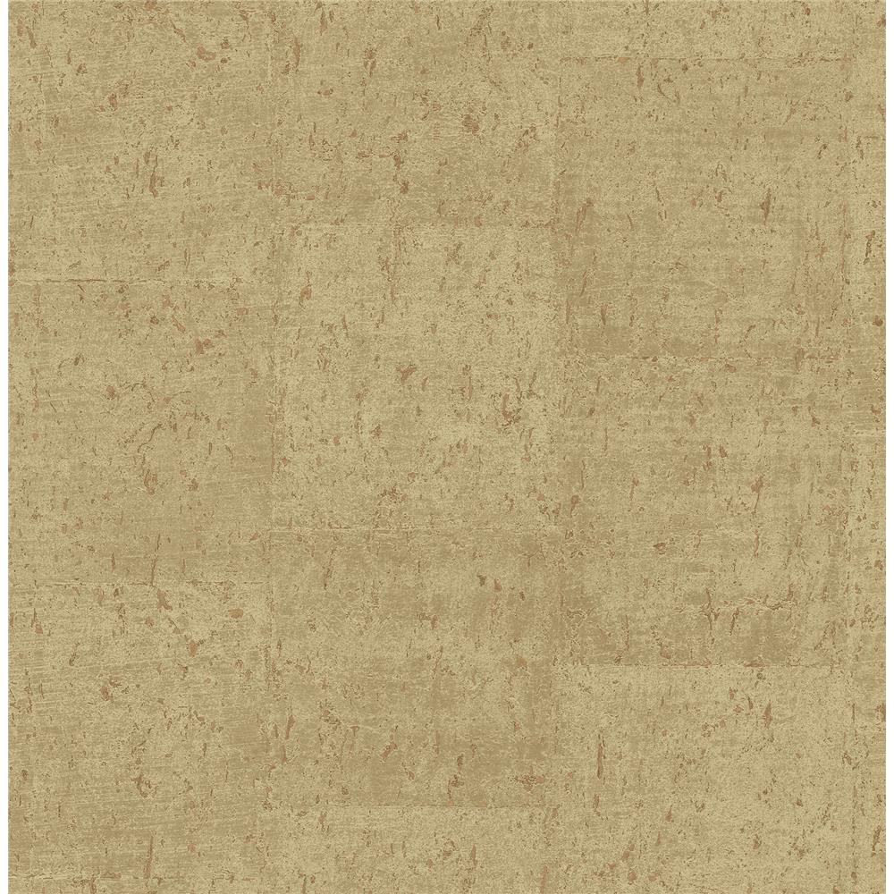 Fine Décor by Brewster 2900-24949 Jules Light Brown Faux Cork Wallpaper