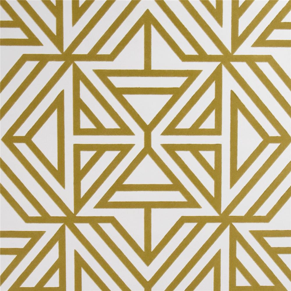 A-Street Prints by Brewster 2902-87330 Theory Helios Mustard Geometric Wallpaper
