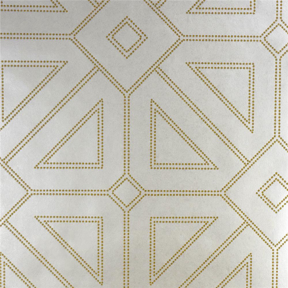A-Street Prints by Brewster 2902-87335 Theory Voltaire Ivory Geometric Wallpaper