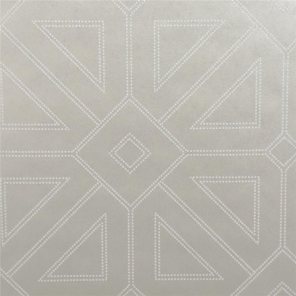A-Street Prints by Brewster 2902-87338 Theory Voltaire Platinum Geometric Wallpaper