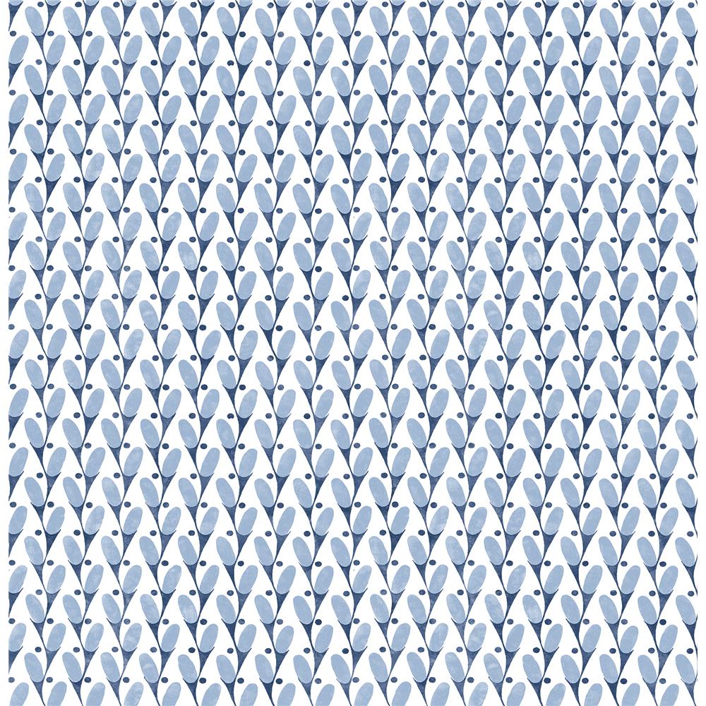 A-Street Prints by Brewster 2903-25814 Landon Blue Abstract Geometric Wallpaper