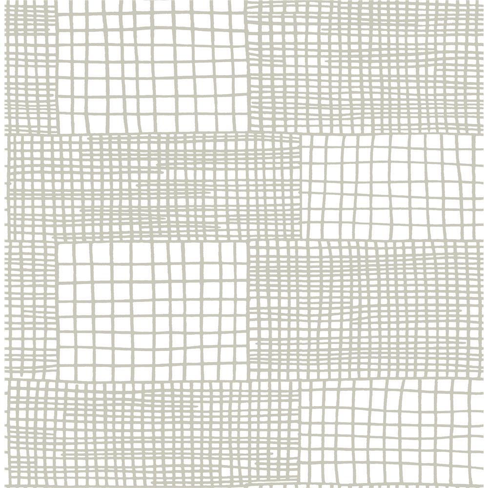 A-Street Prints by Brewster 2903-25821 Maxwell Grey Geometric Wallpaper