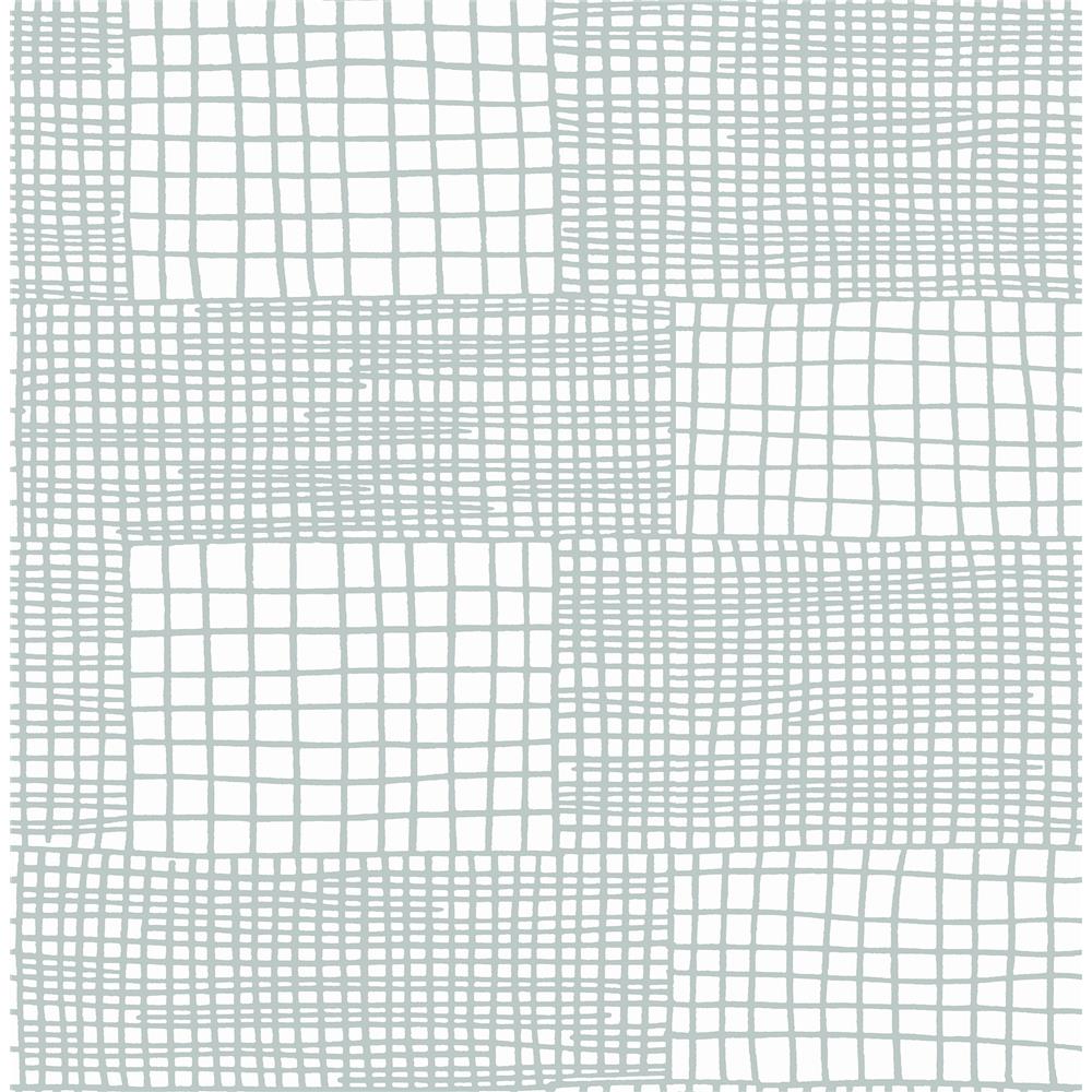 A-Street Prints by Brewster 2903-25823 Maxwell Aqua Geometric Wallpaper