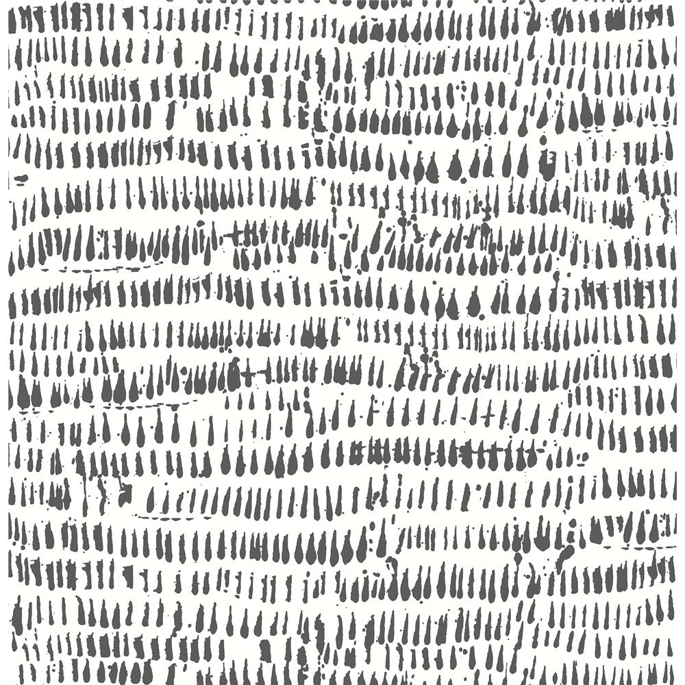 Brewster 2904-24354 Runes Black Brushstrokes Wallpaper