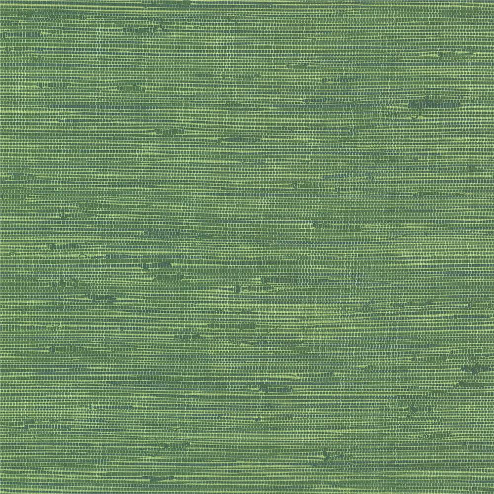 Brewster 2904-24419 Fiber Green Faux Grasscloth Wallpaper