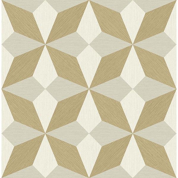 A-Street Prints by Brewster 2908-25302 Valiant Beige Faux Grasscloth Geometric Wallpaper