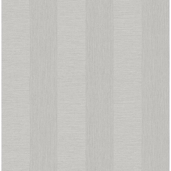 A-Street Prints by Brewster 2908-25305 Intrepid Light Grey Faux Grasscloth Stripe Wallpaper