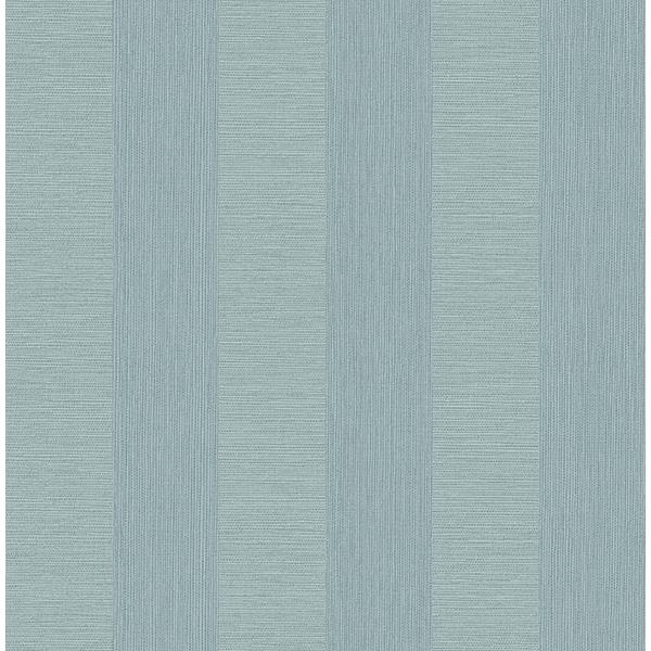 A-Street Prints by Brewster 2908-25309 Intrepid Aqua Faux Grasscloth Stripe Wallpaper