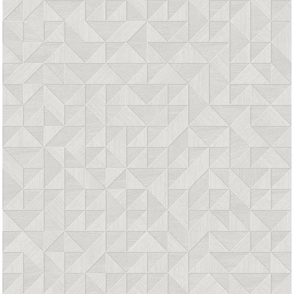 A-Street Prints by Brewster 2908-25325 Gallerie Light Grey Geometric Wood Wallpaper