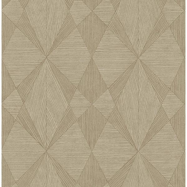 A-Street Prints by Brewster 2908-25330 Intrinsic Light Brown Geometric Wood Wallpaper