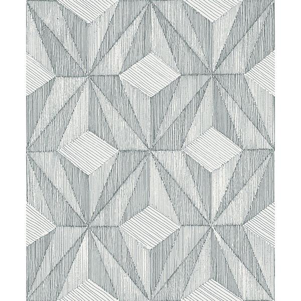 A-Street Prints by Brewster 2908-87103 Paragon Slate Geometric Wallpaper