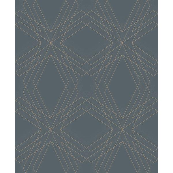 A-Street Prints by Brewster 2908-87107 Relativity Charcoal Geometric Wallpaper