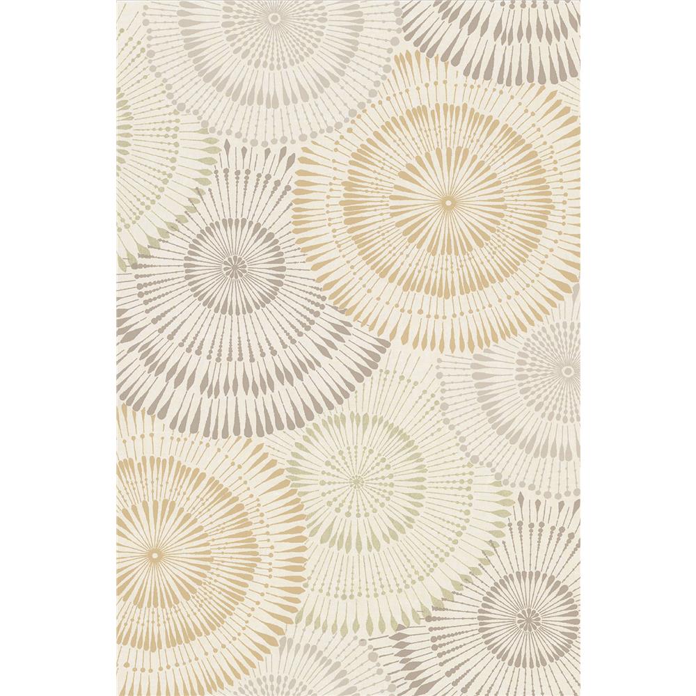 Brewster 2909-AW87739 Howe Wheat Medallions Wallpaper
