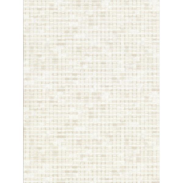Brewster 2909-IH-23601 Clarice Cream Distressed Faux Linen Wallpaper