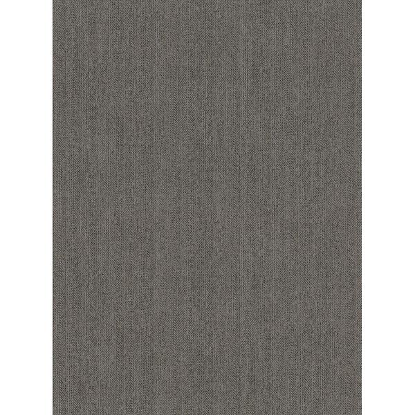 Brewster 2909-NEW-1075 Holden Taupe Chevron Faux Linen Wallpaper
