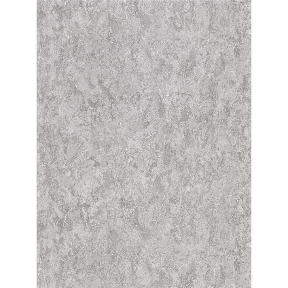 Warner by Brewster 2910-2703 Verona Light Grey Patina Texture Wallpaper