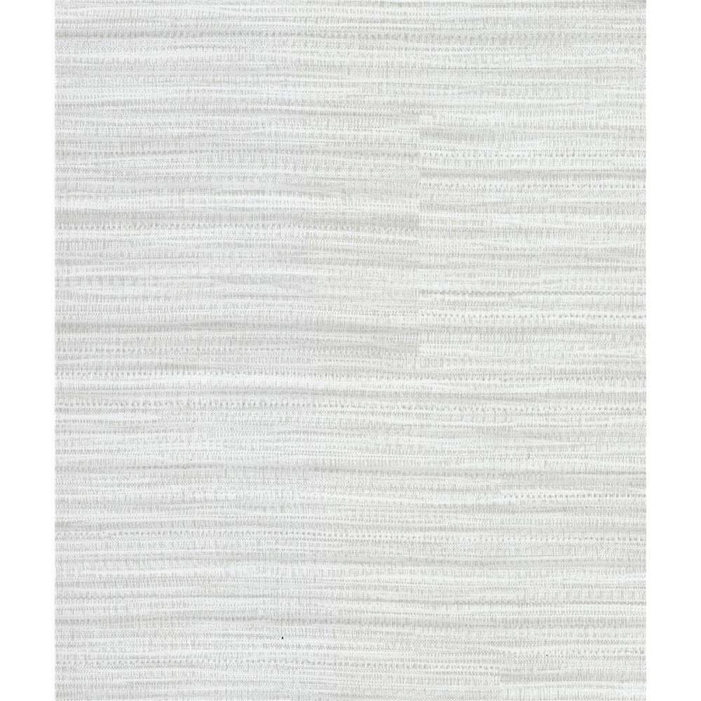Warner by Brewster 2910-2747 Coltrane Light Grey Faux Grasscloth Wallpaper
