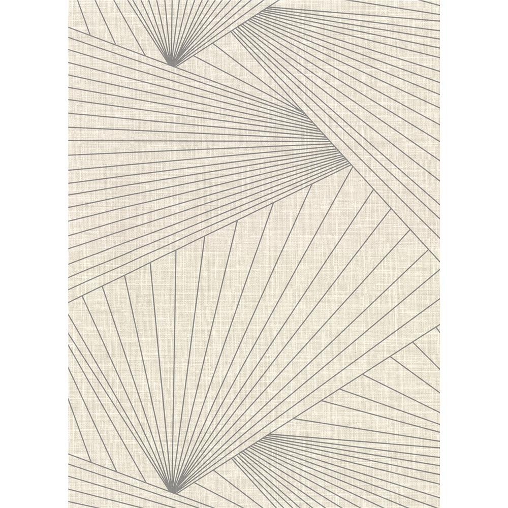 Warner by Brewster 2921-50407 Warner Textures IX 2754 Main Street Berkeley Eggshell Geometric Faux Linen Wallpaper