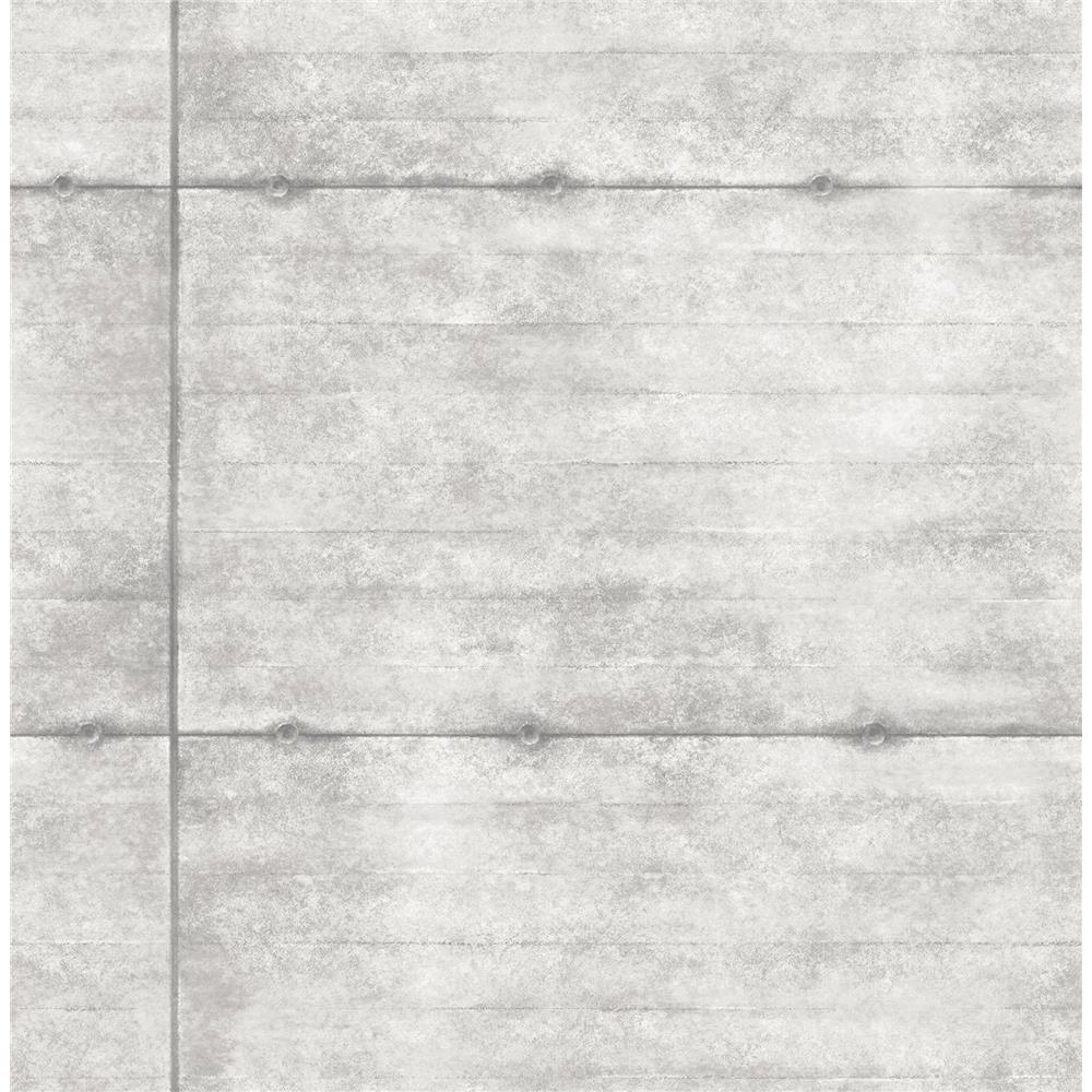 A-Street Prints by Brewster 2922-22314 Trilogy Reuther Grey Smooth Concrete Wallpaper