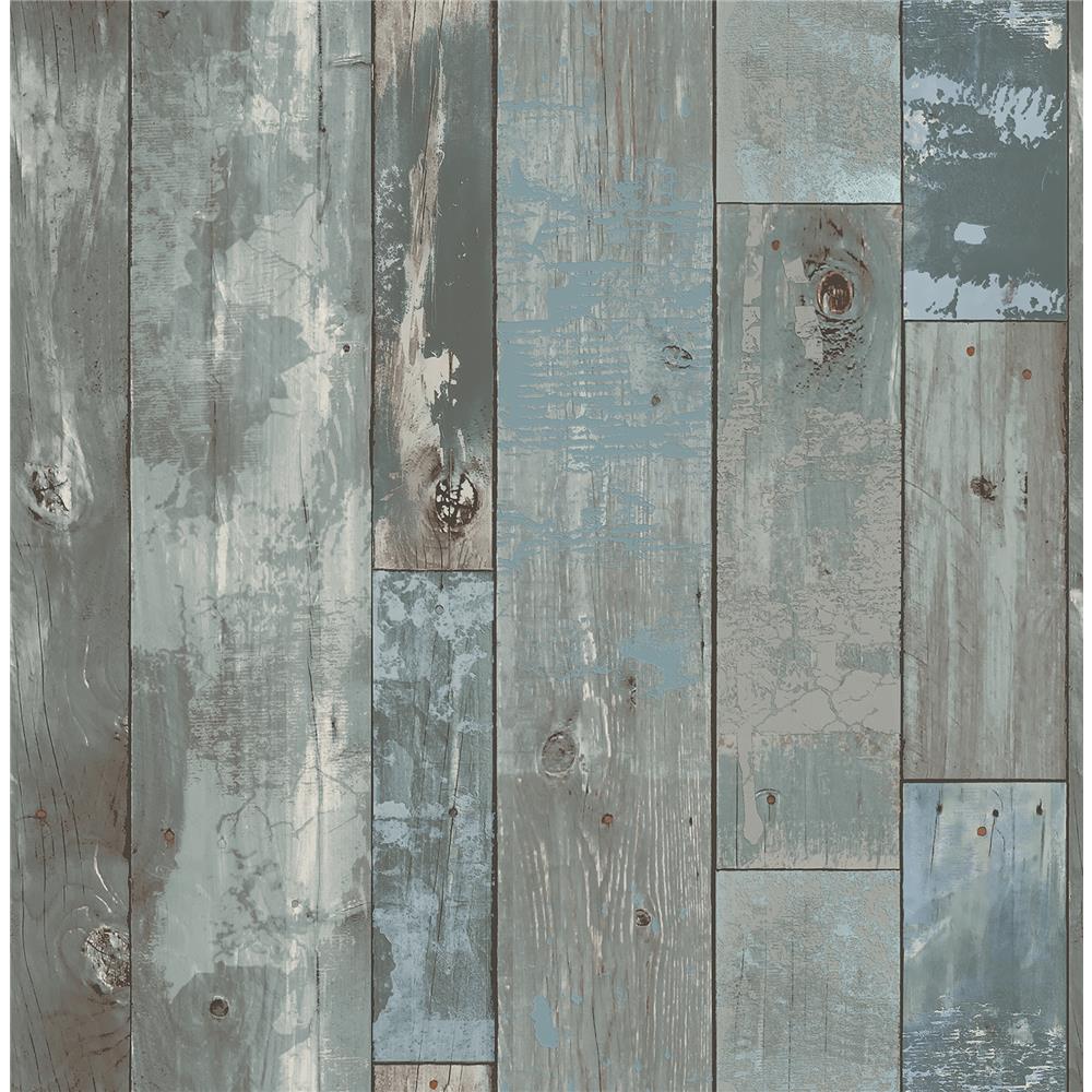 A-Street Prints by Brewster 2922-24053 Trilogy Deena Grey Weathered Wood Wallpaper