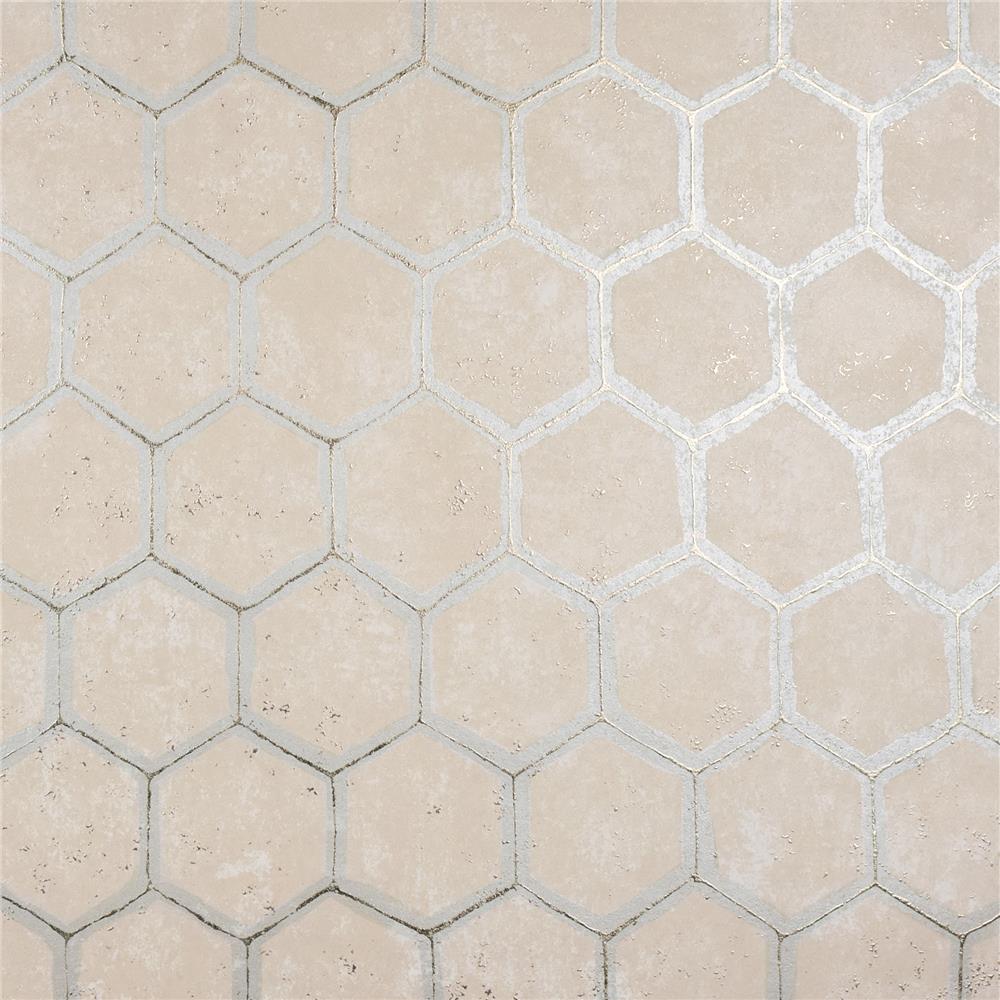 Brewster 2927-00405 Starling Copper Honeycomb Wallpaper