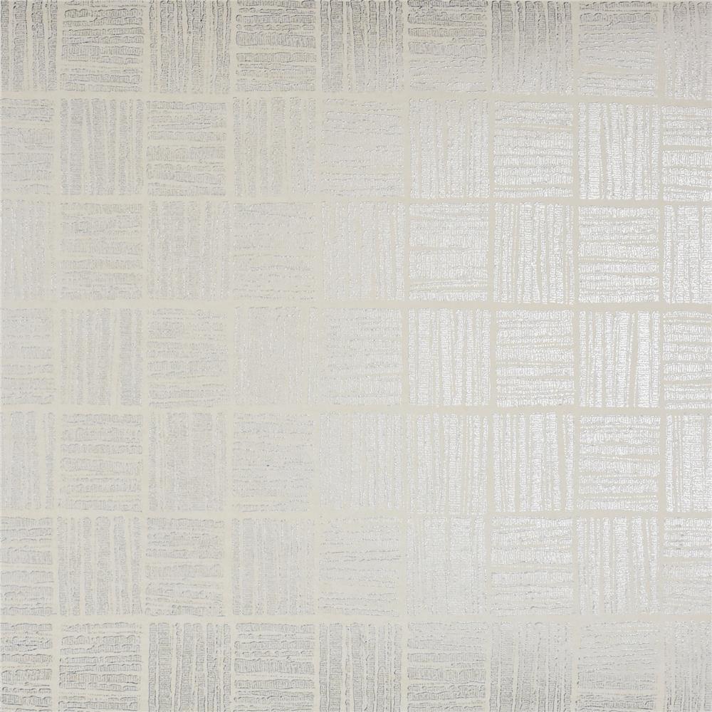 Brewster 2927-10502 Glint Cream Distressed Geometric Wallpaper