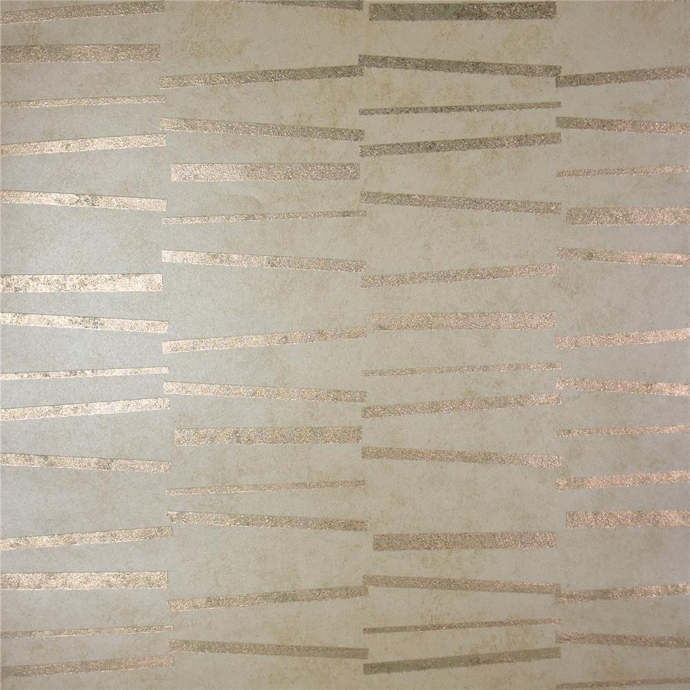 Brewster 2927-10601 Luminescence Gold Abstract Stripe Wallpaper
