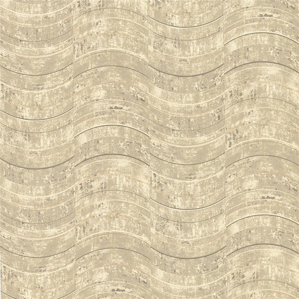 Brewster 2927-10802 Hydra Taupe Geometric Wallpaper