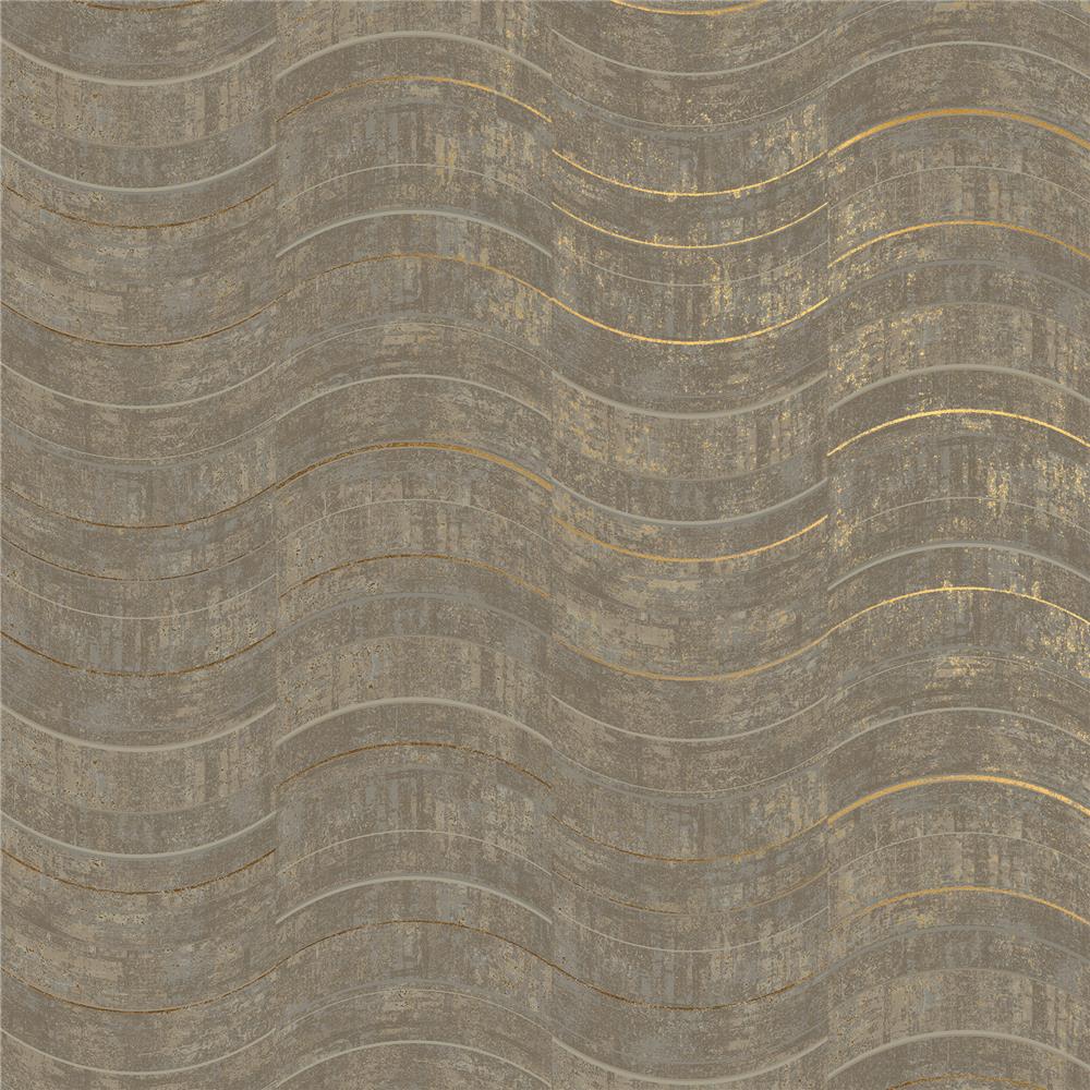 Brewster 2927-10804 Hydra Light Grey Geometric Wallpaper