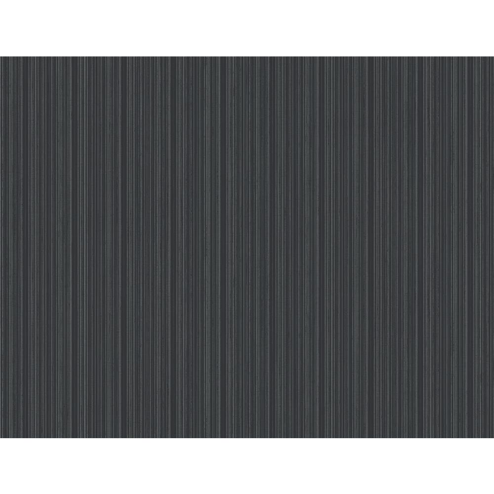 Newport by Brewster 2927-80300 Sebasco Black Vertical Pinstripe Wallpaper