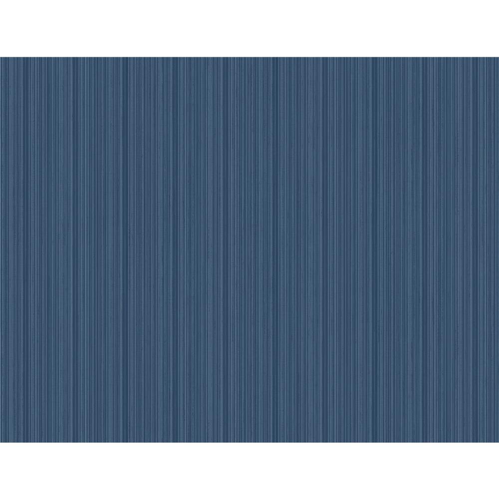 Newport by Brewster 2927-80302 Sebasco Denim Vertical Pinstripe Wallpaper