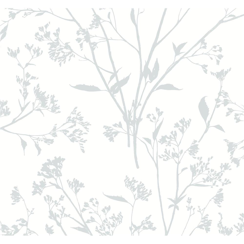 Newport by Brewster 2927-80708 Southport Light Grey Delicate Branches Wallpaper