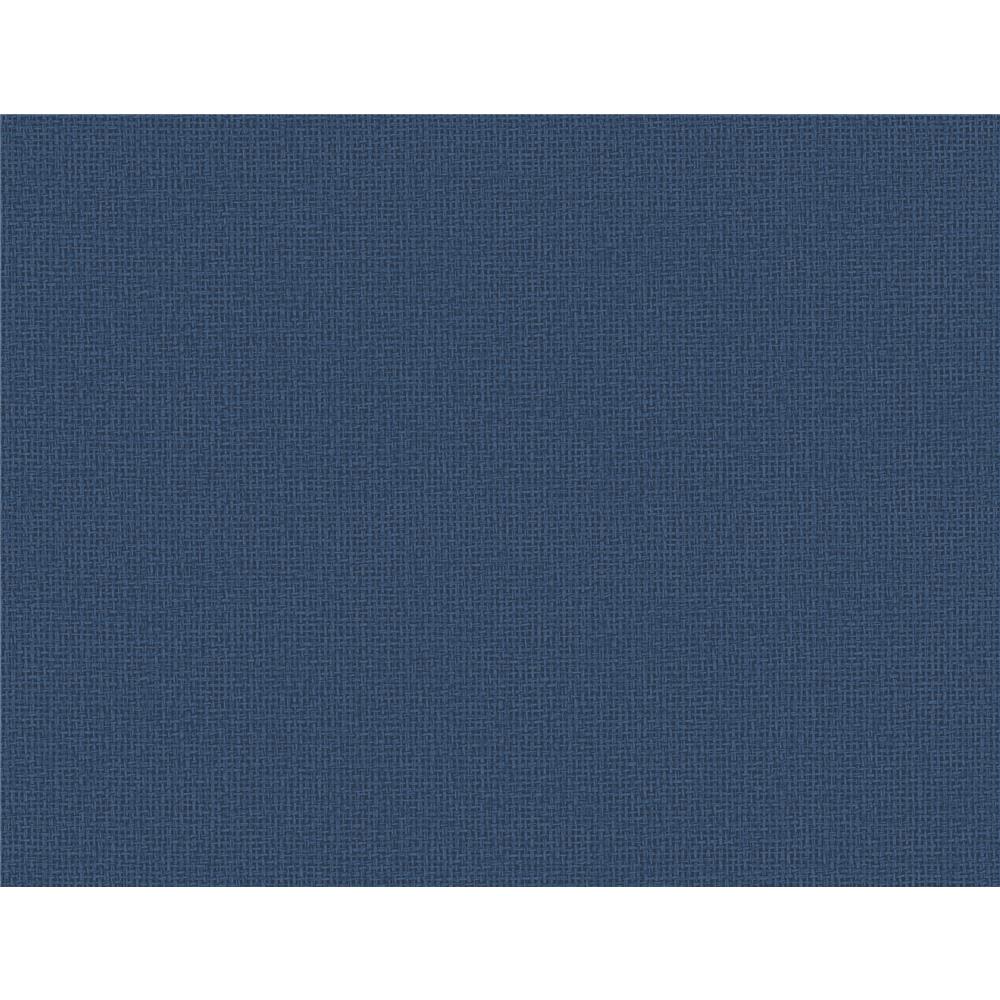 Newport by Brewster 2927-81012 Marblehead Cobalt Crosshatched Grasscloth Wallpaper