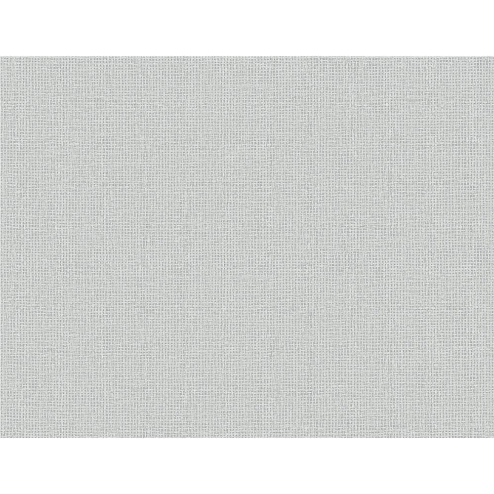Newport by Brewster 2927-81018 Marblehead Grey Crosshatched Grasscloth Wallpaper