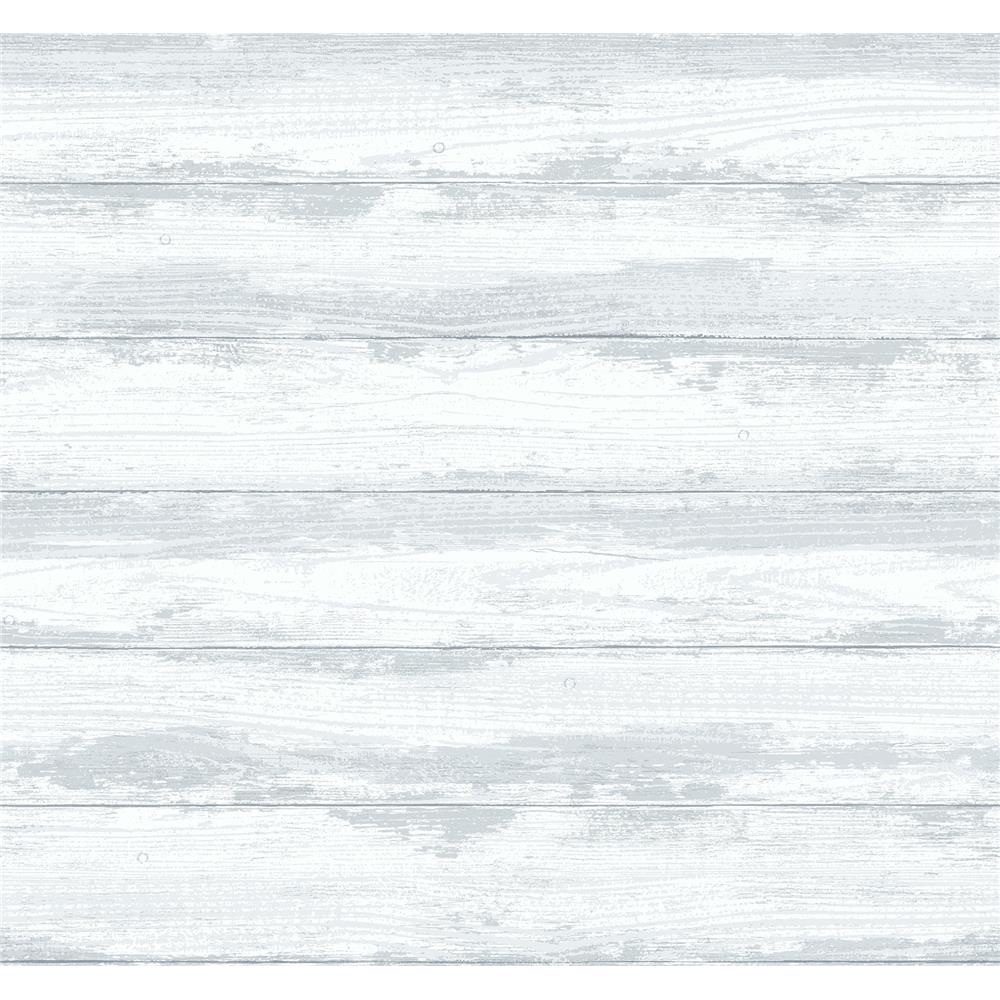 Newport by Brewster 2927-81400 Truro Grey Weathered Shiplap Wallpaper